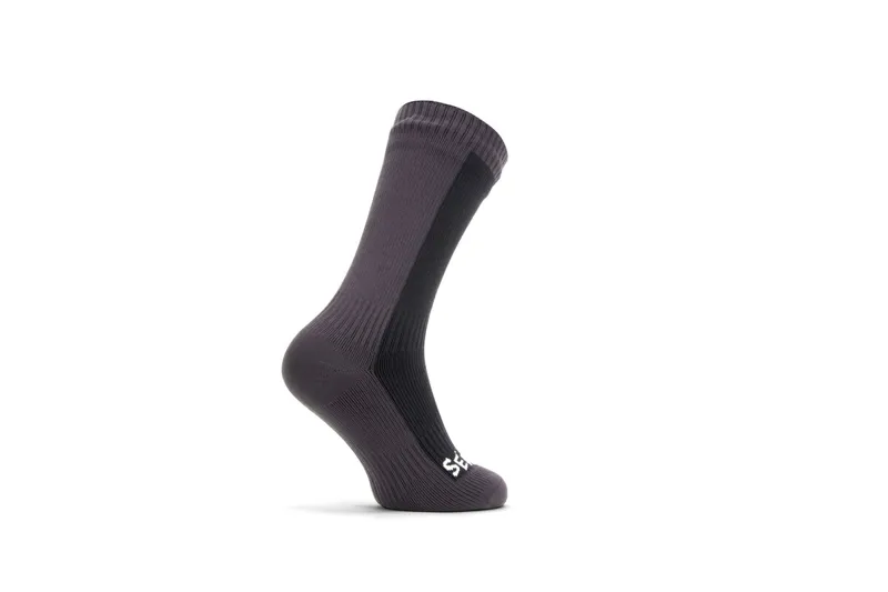 Sealskinz Starston Waterproof Cold Weather Mid Length Sock in Black/Grey-1